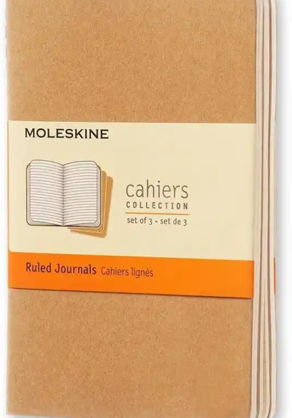 Cahier Jnls Pocket Ruled Kra.brown