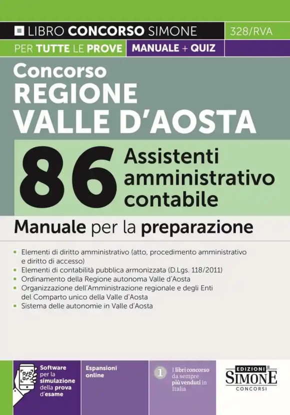 86 Assistenti Amministrativo Contabili - Valle D'aosta - Manuale