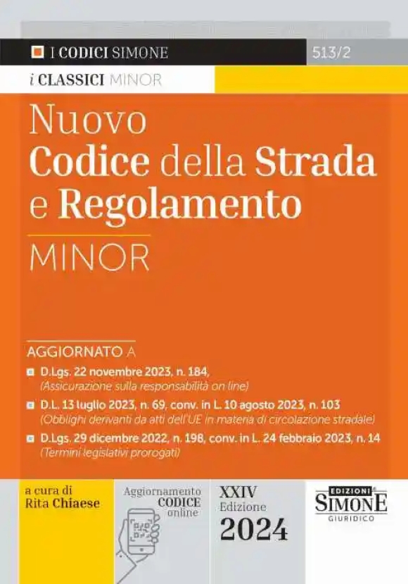 Nuovo Codice Strada E Regolam.24ed.2024