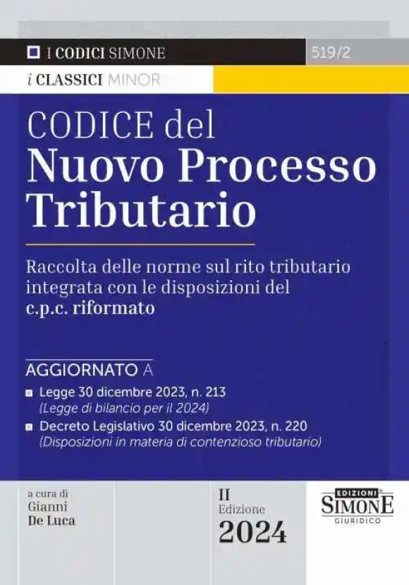 Codice Nuovo Processo Tributario 2024