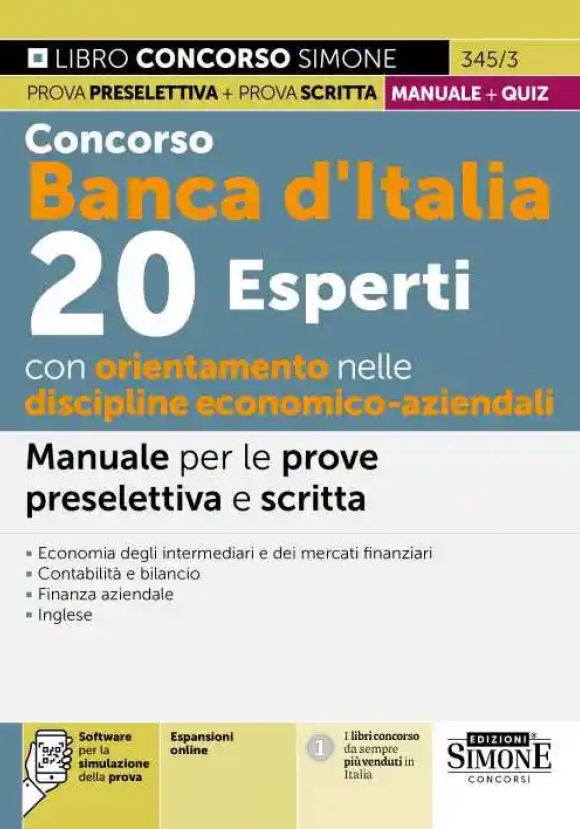 20 Esperti Banca D'italia Econ.aziend.