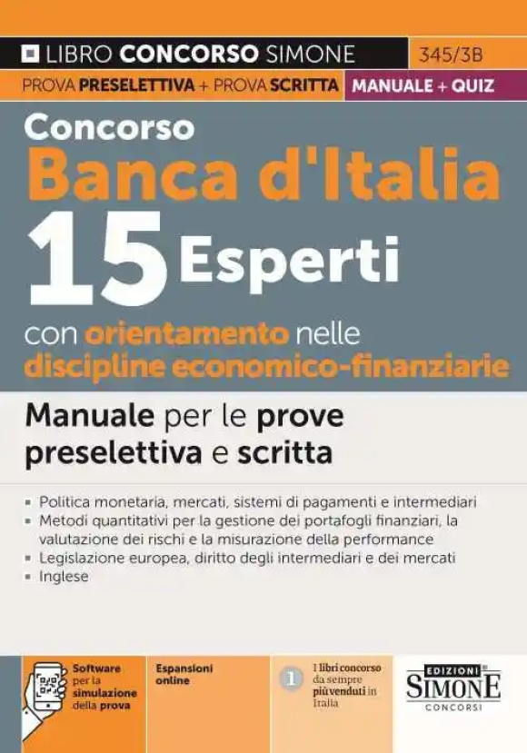 15 Esperti Banca D'italia Disc.econom.