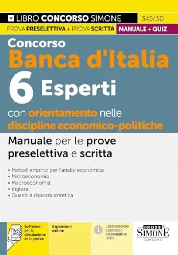 6 Esperti Banca D'italia Econ.politiche