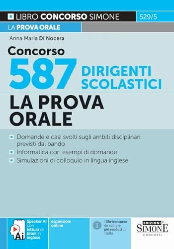 587 Dirigenti Scolastici Prova Orale N.e