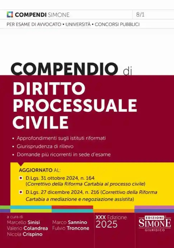 Compendio Diritto Process.civile 30ed.