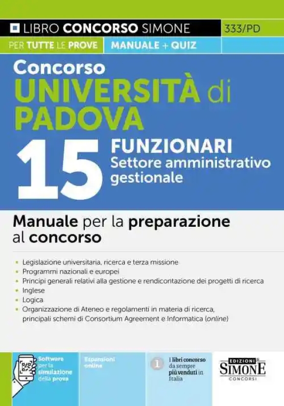 15 Funzionari Settore Amm.vo Univ.padova