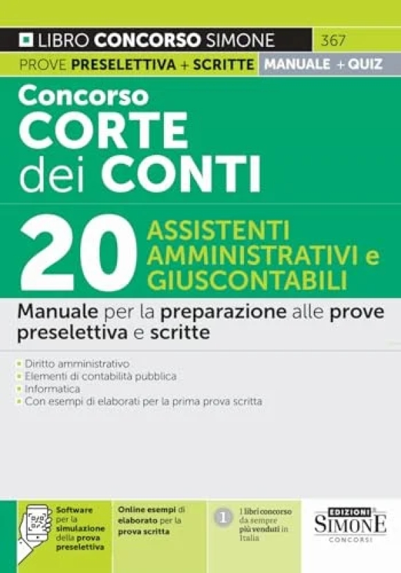 20 Assistenti Amm.vi Corte Dei Conti