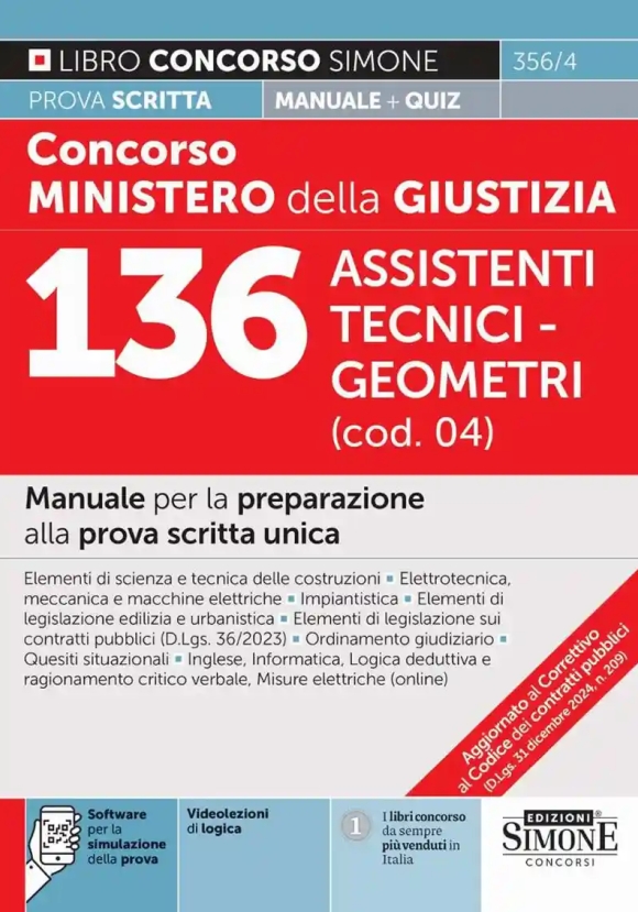 136 Assistenti Tecn.geometri Min.giustiz