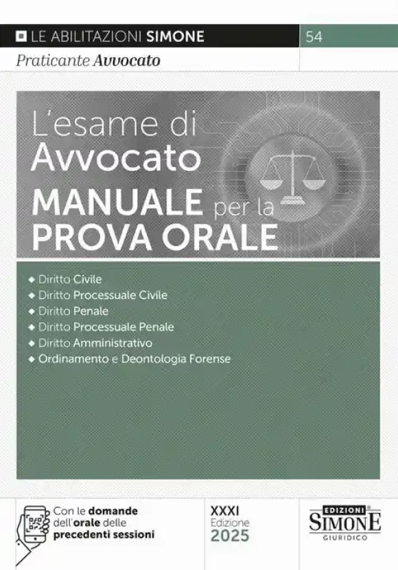 Esame Avvocato Manuale Prova Orale 31ed.