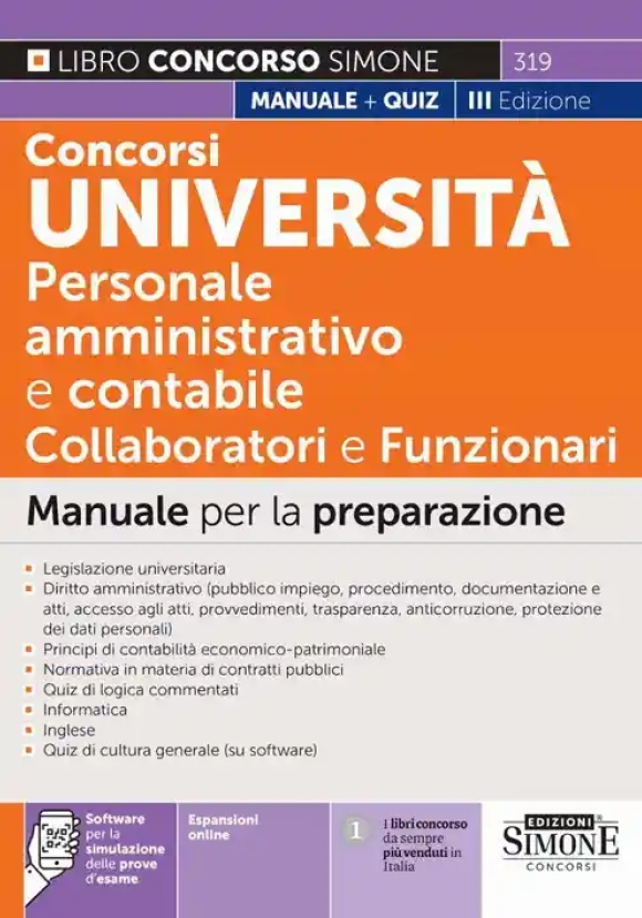 Concorsi Universita' Personale Amm.vo