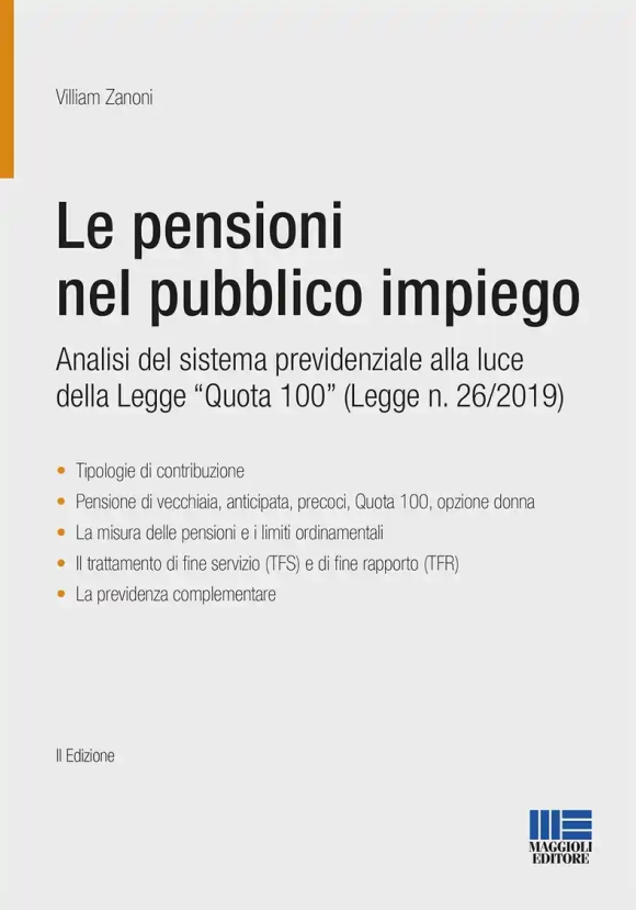 Pensioni Pubblico Impiego L.26-2019