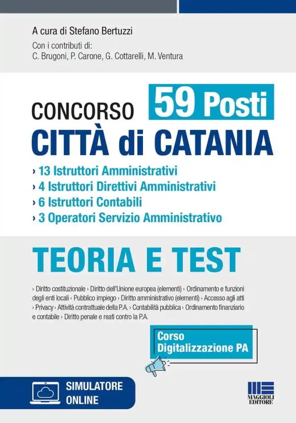 59 Profili Amministrativo Contabile - Citta' Di Catania - Teoria E Quiz