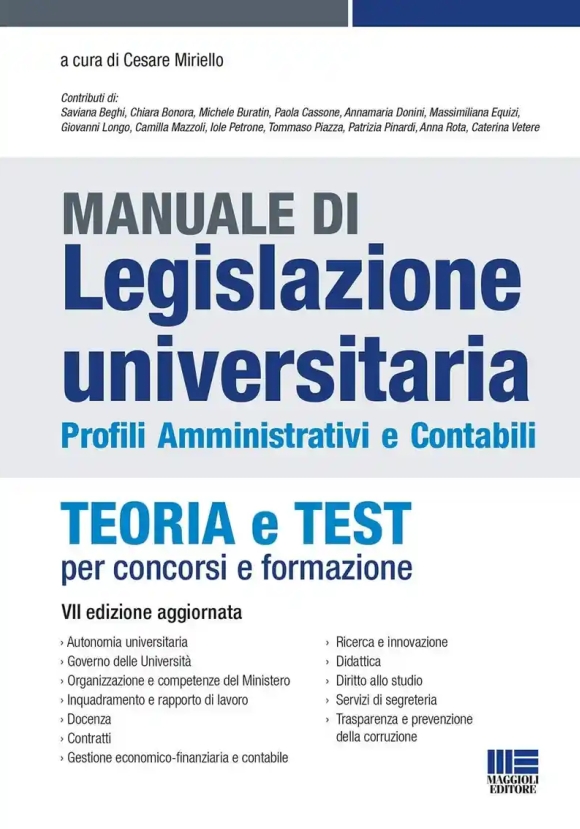 Manuale Di Legislazione Universitaria