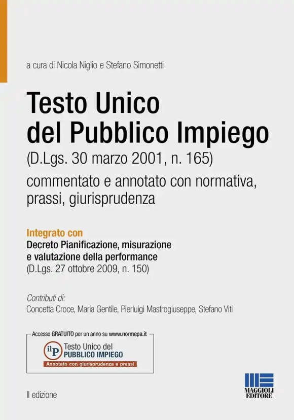 Il Testo Unico Del Pubblico Impiego Commentato