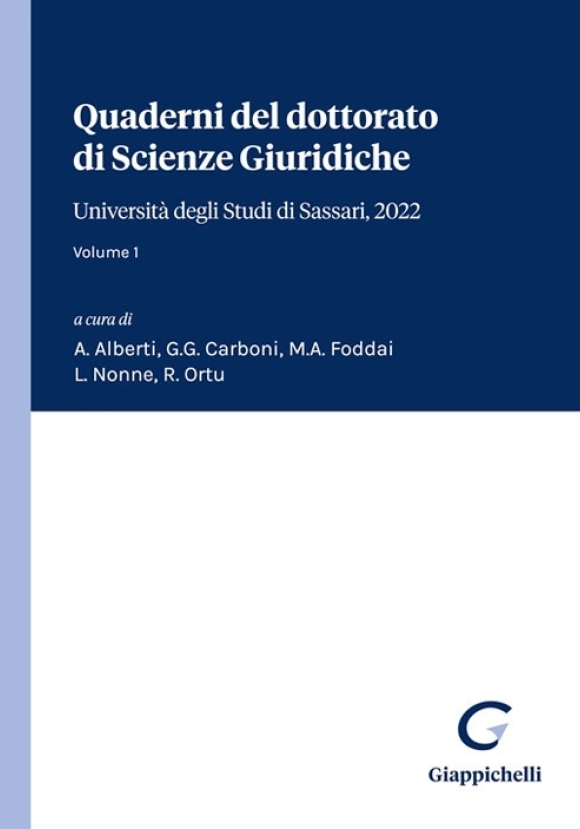 Quaderni Dottorato Scienze Giuridiche 1