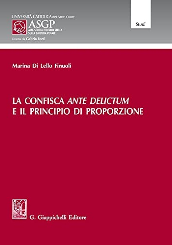 Confisca Ante Delictum