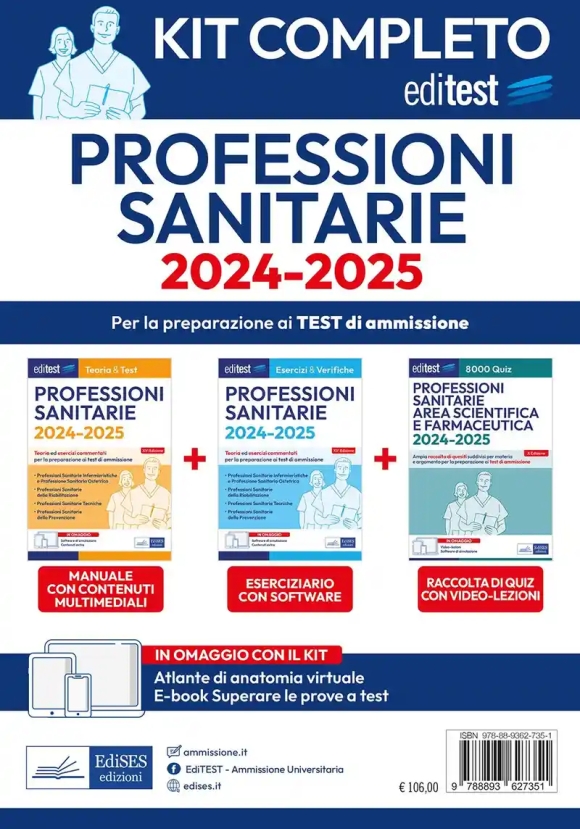 Professioni Sanitarie - Kit 4v Di Preparazione