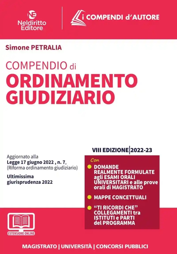 Compendio Ordinamento Giudiziario 2022