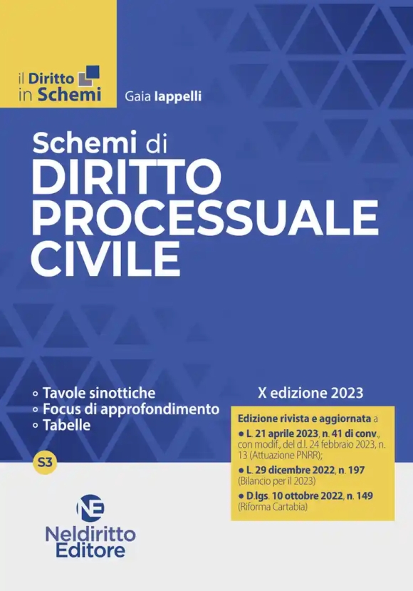 Schemi Diritto Processuale Civile 2023