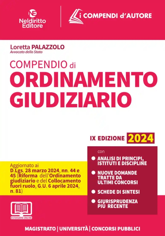 Compendio Ordinamento Giudiziario 2024