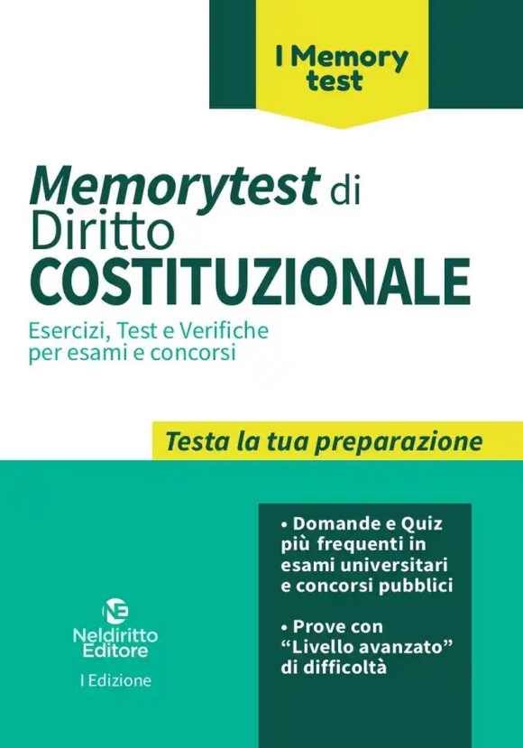 Memorytest Diritto Costituzionale