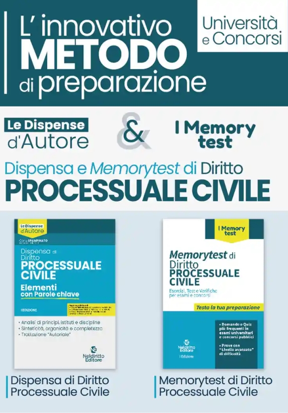 Kit Dispensa Process.civile 2vol.