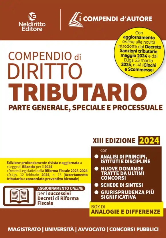 Compendio Diritto Tributario 2024