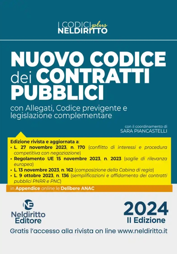 Nuovo Codice Contratti Pubblici Plus