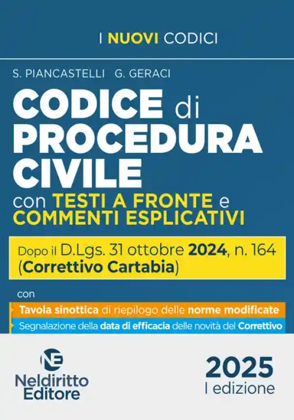 Codice Procedura Civile Testi A Fronte