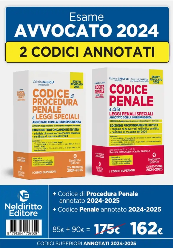 Kit 2v - Codici Sostanziali - Penale + Procedura Penale