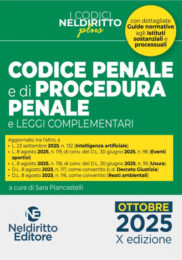 Codice Penale E Proc.penale Plus 202526