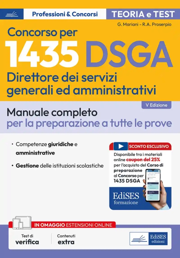 1435 Dsga - Direttore Servizi Generali + Amministrativi - Manuale