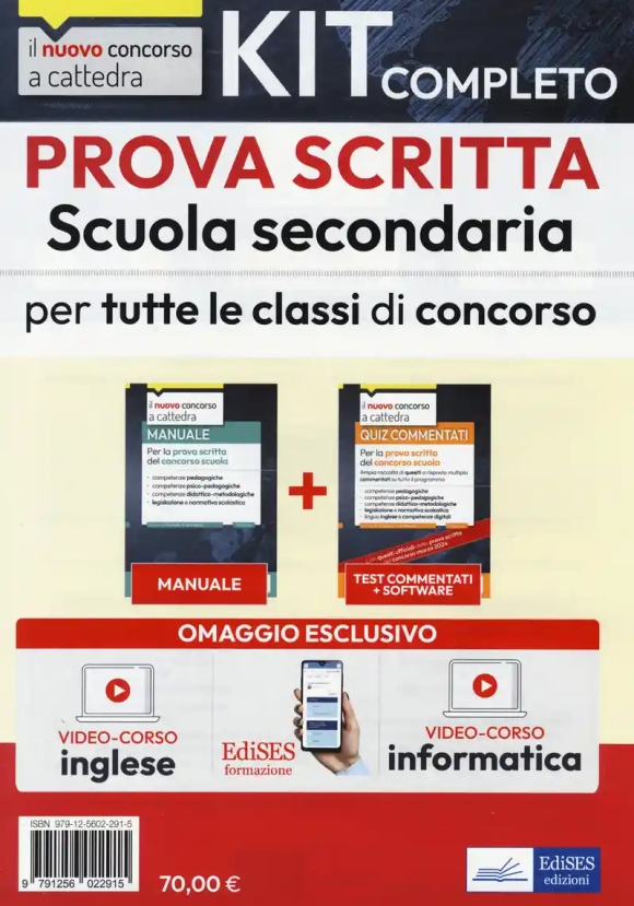 Kit 2v Prova Scritta Scuola Secondaria