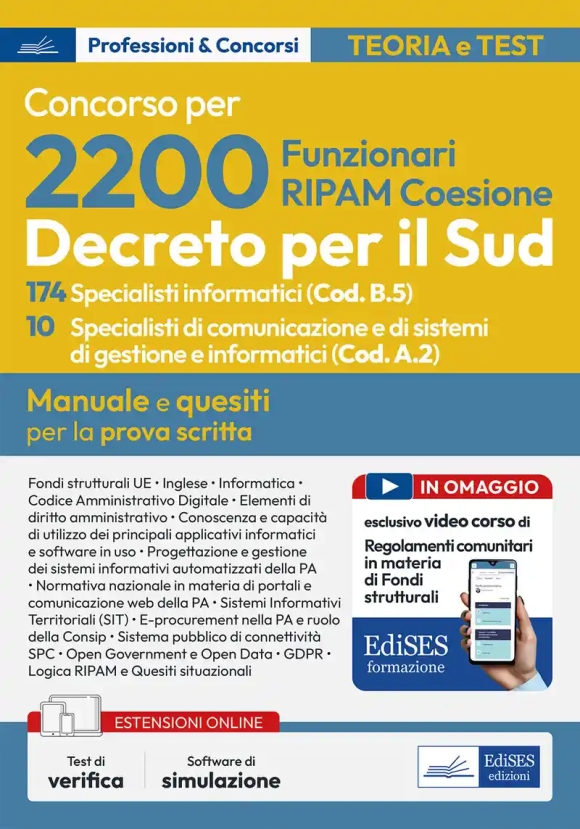 2200 Ripam Coesione Sud - 174 Specialisti Informatici - Manuale