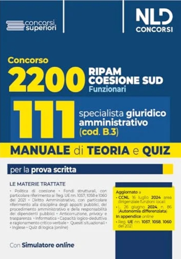 111 Specialista B3 37 Spec.a1 Ripam Sud