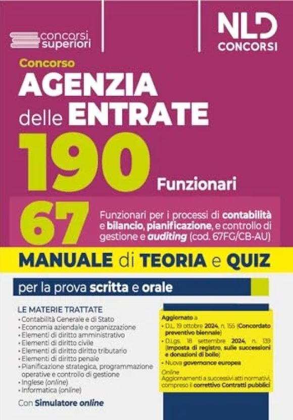 67 Funzionari Proc.contabil.ag.entrate