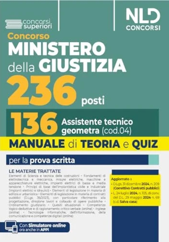 136 Assistente Tecn.geometra M.giustizia