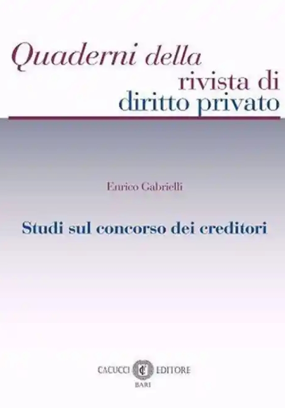 Studi Sul Concorso Dei Creditori