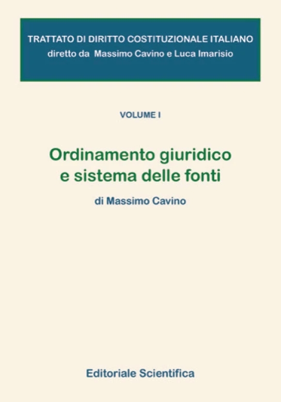 Ordinamento Giuridico Sist.fonti Vol.1