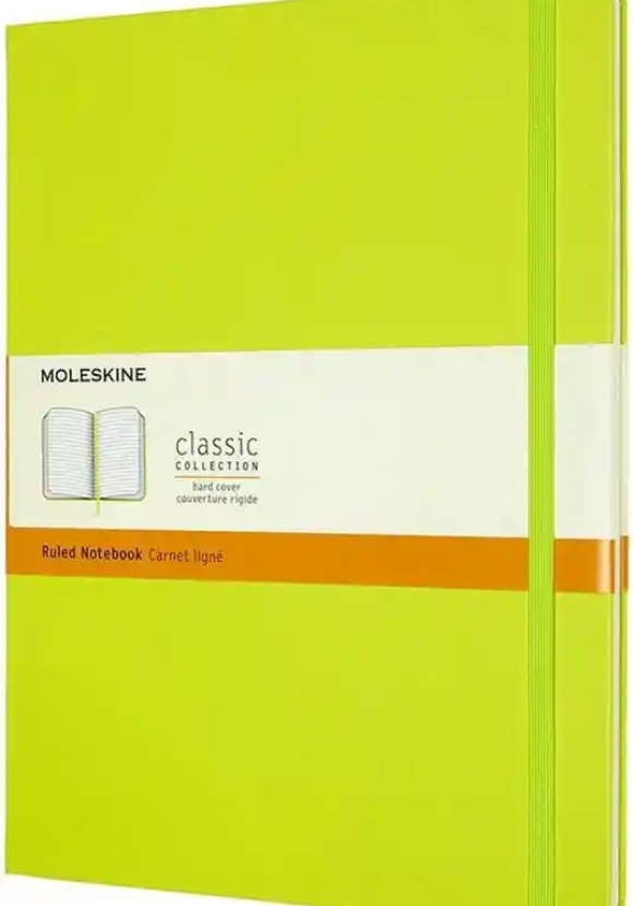 Notebook Xl Ruled Hard Lemon Green