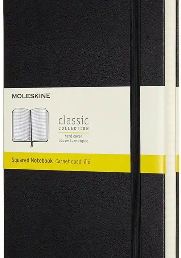 Notebook Expanded Large Squ Black Hard