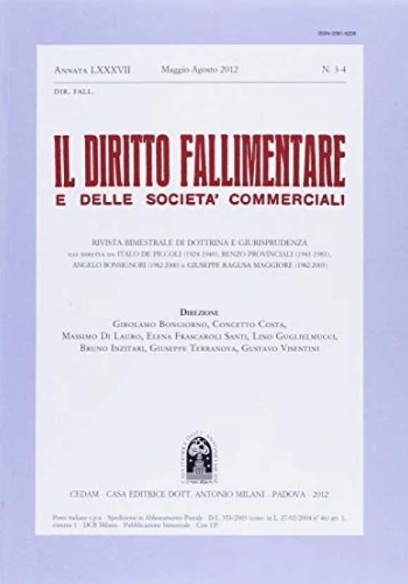 Diritto Fallimentare 3-4/2012