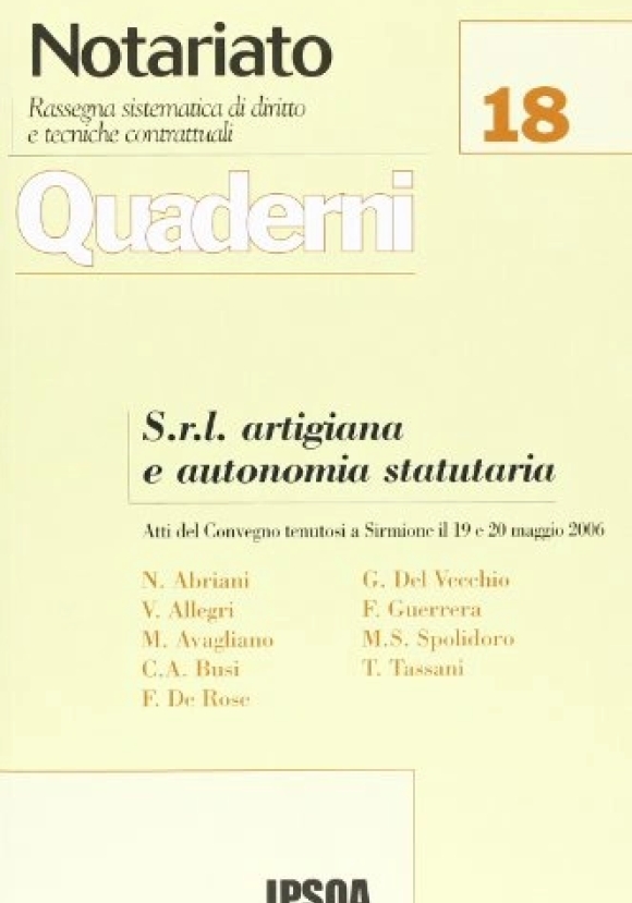 Srl Artigiana E Autonomia Stat