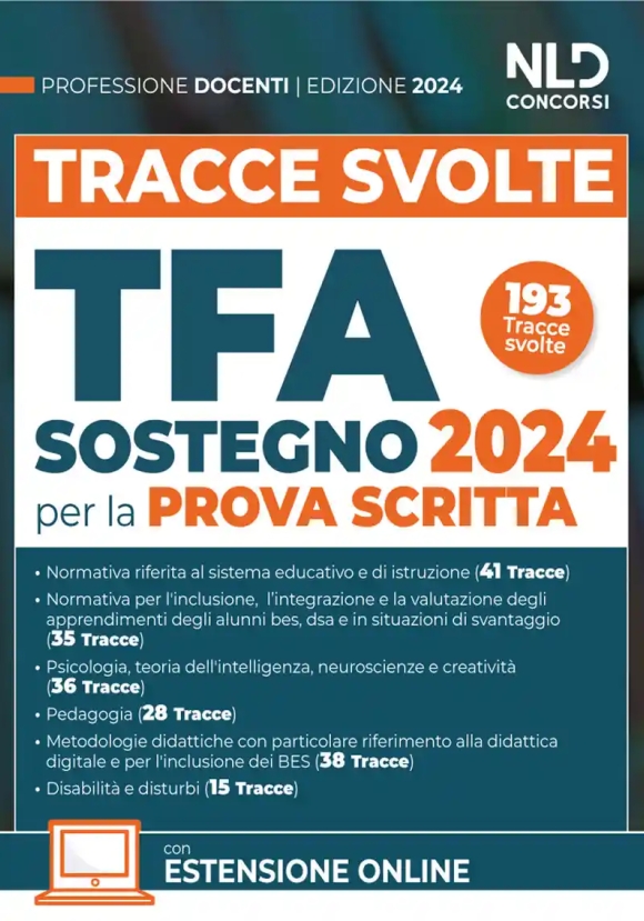 Tracce Svolte Tfa Sostegno 2024 P.scritt