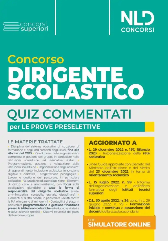 Quiz Concorso Dirigente Scolatico