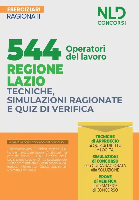 544 Operatori Lavoro Regione Lazio