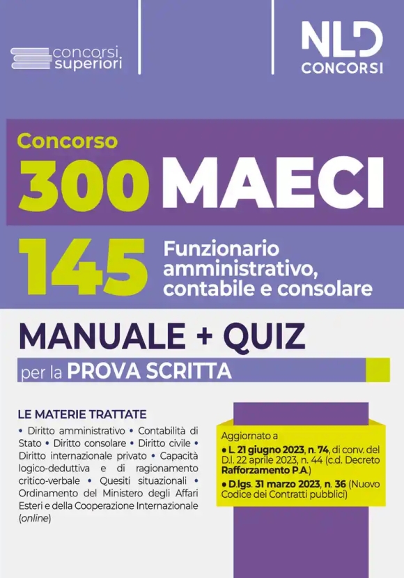 300 Maeci Manquiz P.scritta 145 Funz.