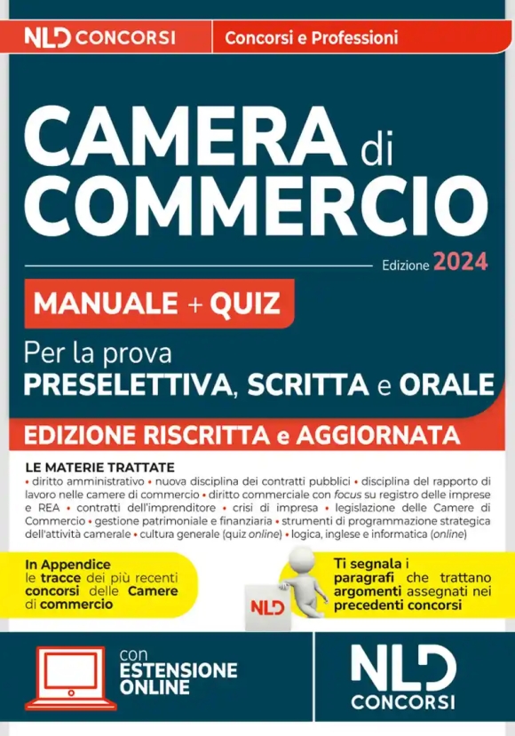 Camera Di Commercio - Manuale + Quiz Prova Preselettiva + Orale