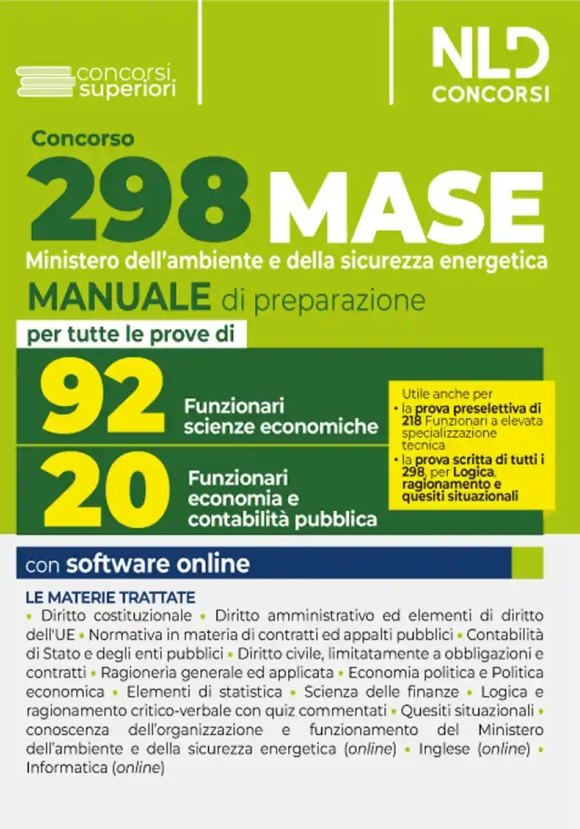 298 Mase 20 E 92 Funzionari Manuale