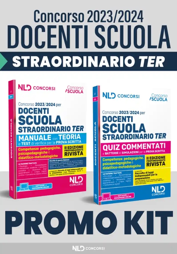 Kit 2v - Docenti Scuola Ter - Manuale + Quiz